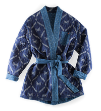 Damsons Hanten Quilted Jacket Indigo