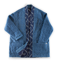 Damsons Hanten Quilted Jacket Indigo