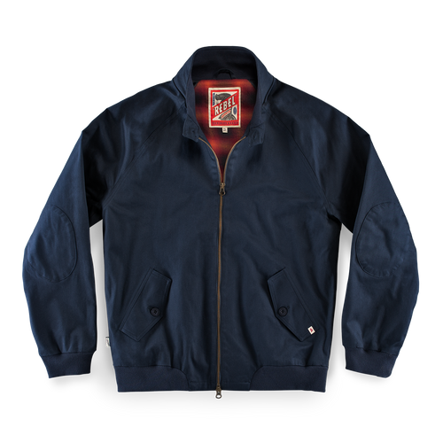 &SONS Rebel Harrington Jacket Navy