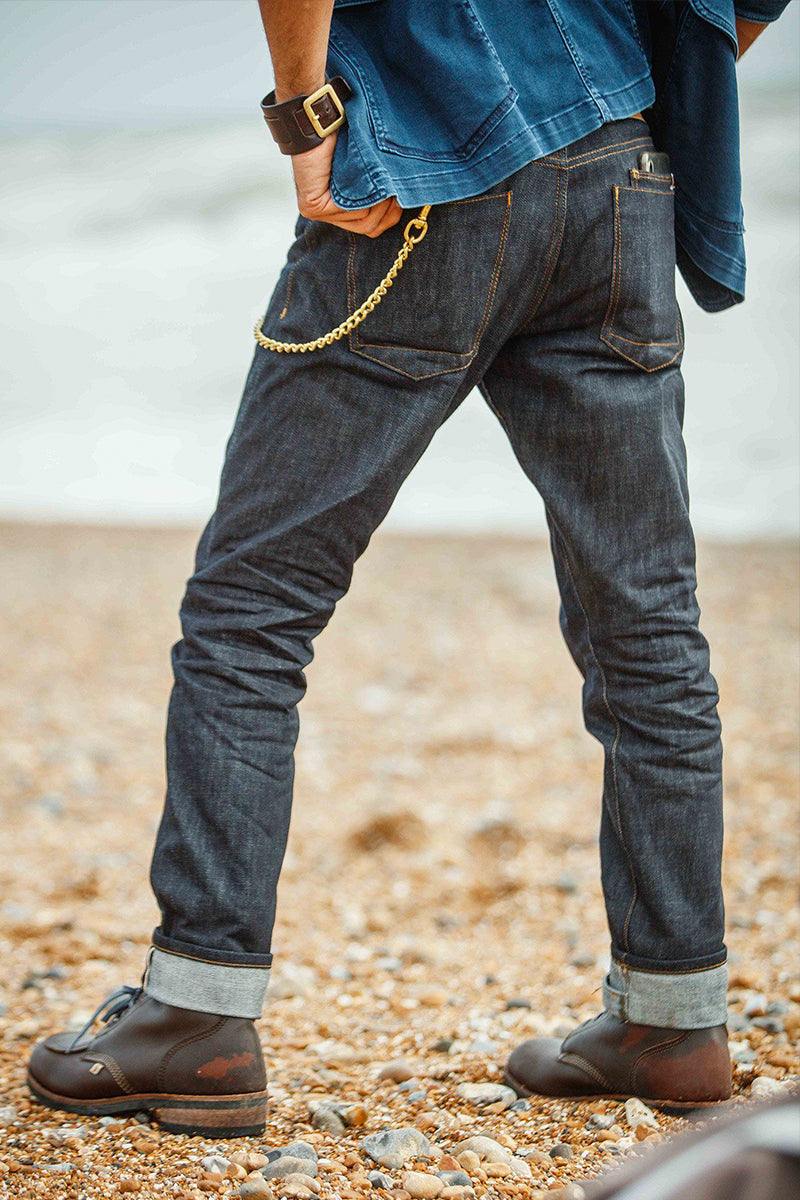 The New Frontier 14oz Selvedge Anti-bac Raw Denim Jeans – &SONS