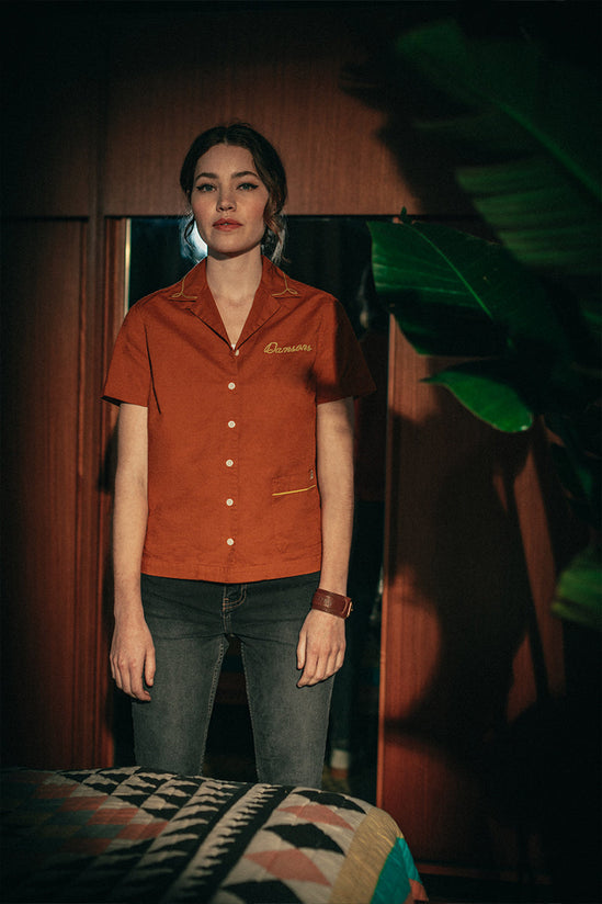 Damsons Leather Wrist Cuff Tan