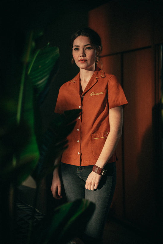 Damsons Leather Wrist Cuff Tan