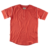 The New Elder Henley Short Sleeve Shirt Vintage Red