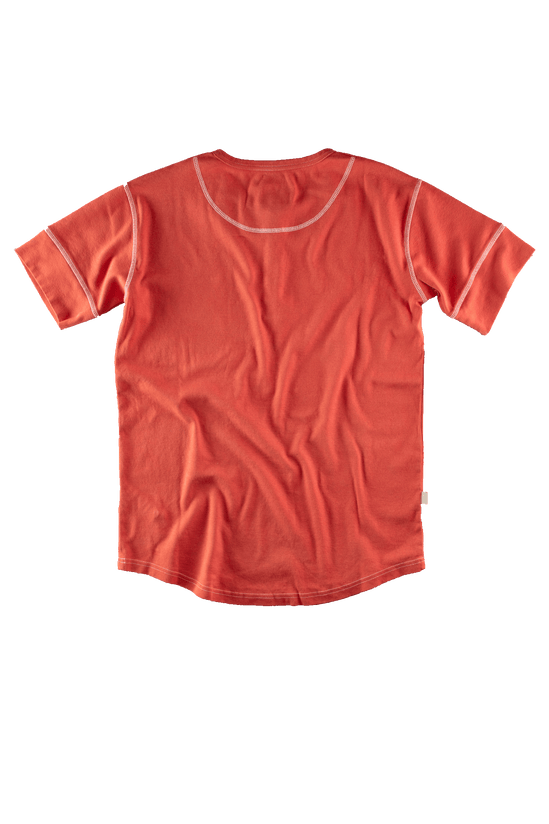 The New Elder Henley Short Sleeve Shirt Vintage Red