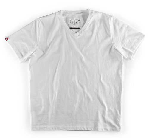 White Dri Fit V Neck T Shirts First Sport Men Dri-Fit V-Neck Top