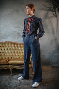 Damsons Landgirl Trousers Navy