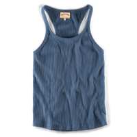 Damsons Tank Racer Vest Indigo