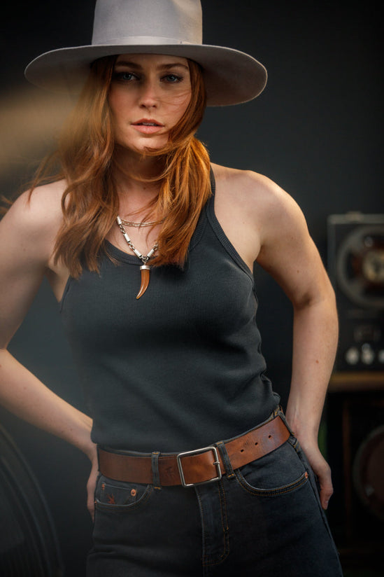 Damsons Tank Racer Vest Black