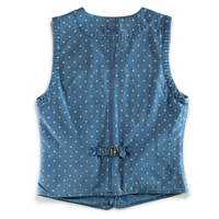 &SONS Drifter Indigo Pattern Waistcoat