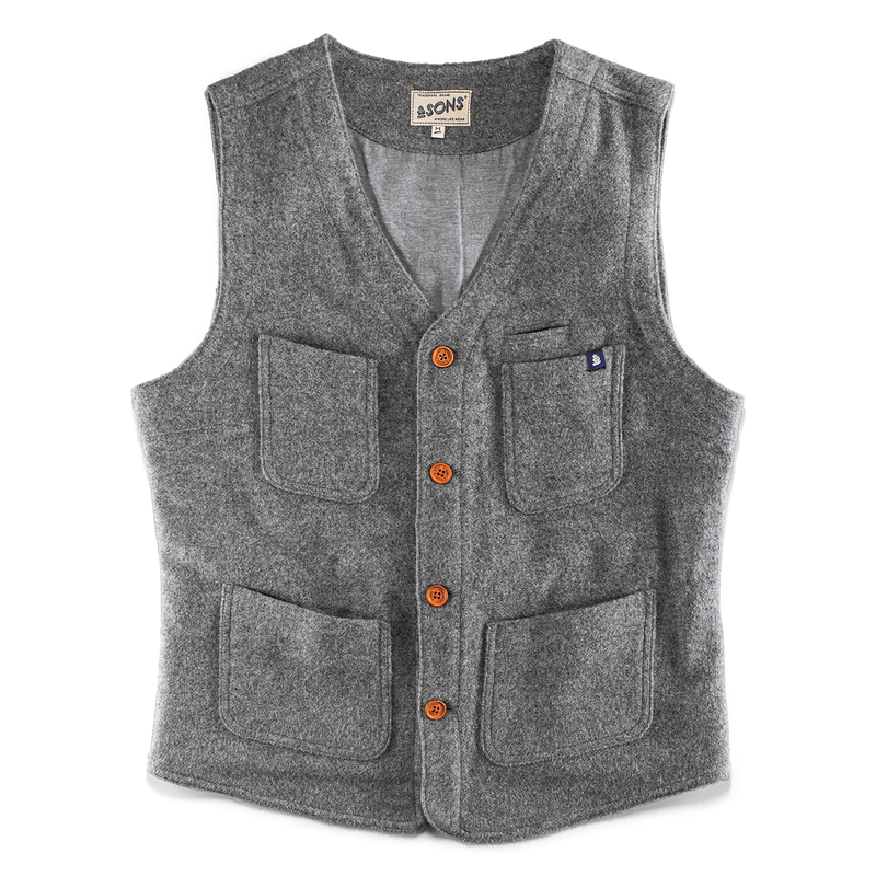 Men's wool 2025 work vest