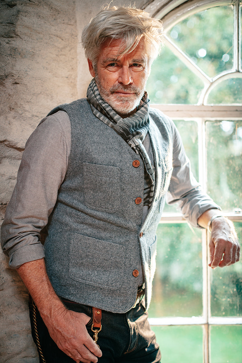 Grey on sale wool vest