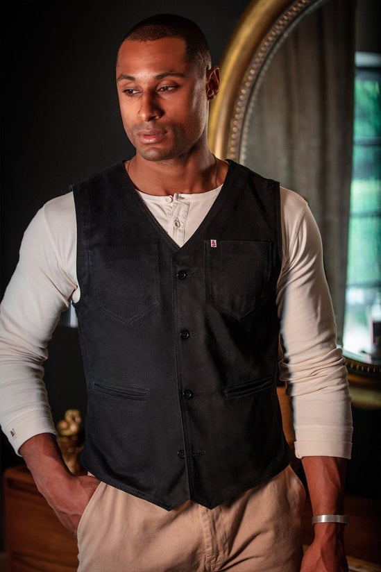 Black Lincoln Waistcoat / Vest