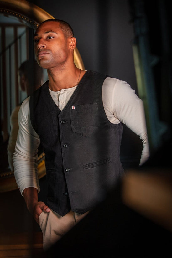 Black Lincoln Waistcoat / Vest
