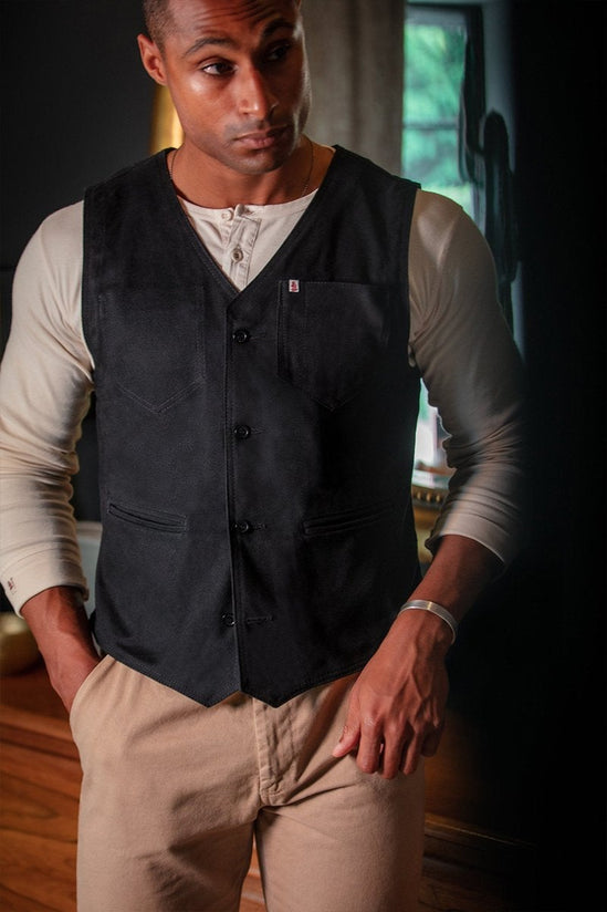Black Lincoln Waistcoat / Vest